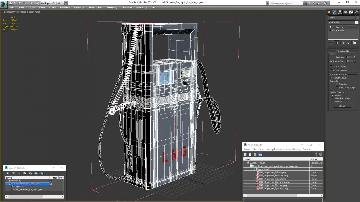 Fuel Dispenser for Liquid Gas 3D model