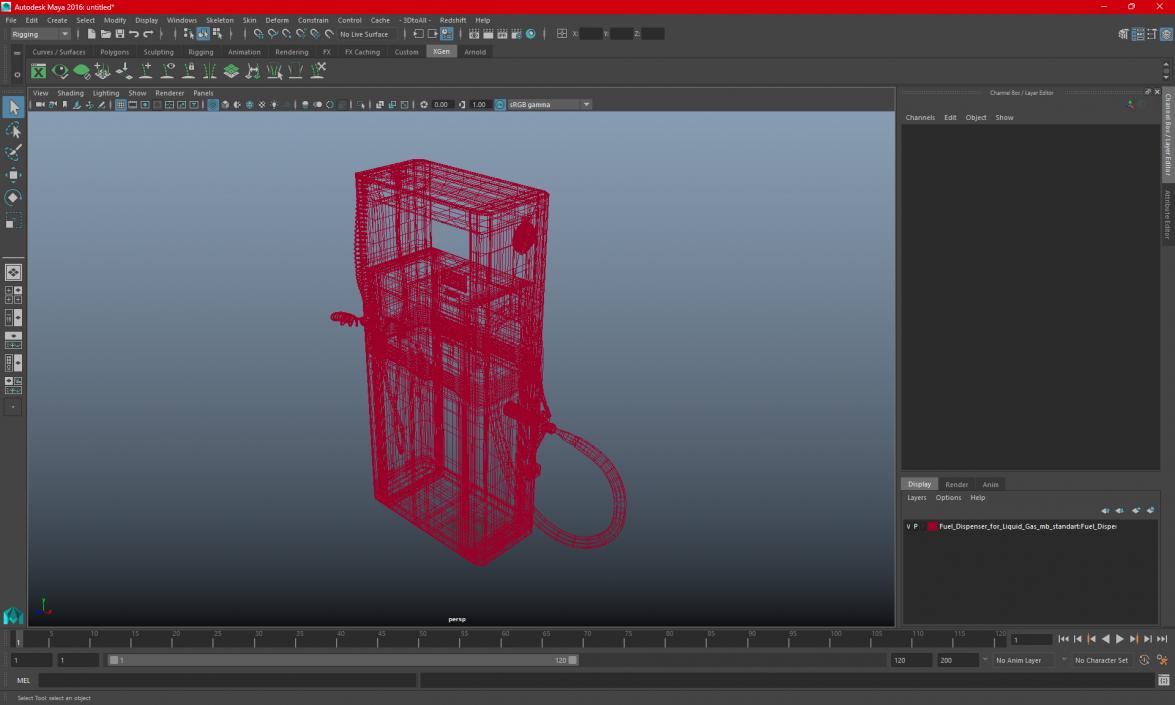 Fuel Dispenser for Liquid Gas 3D model