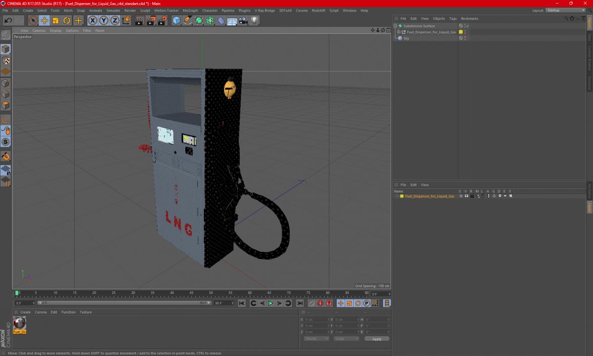 Fuel Dispenser for Liquid Gas 3D model