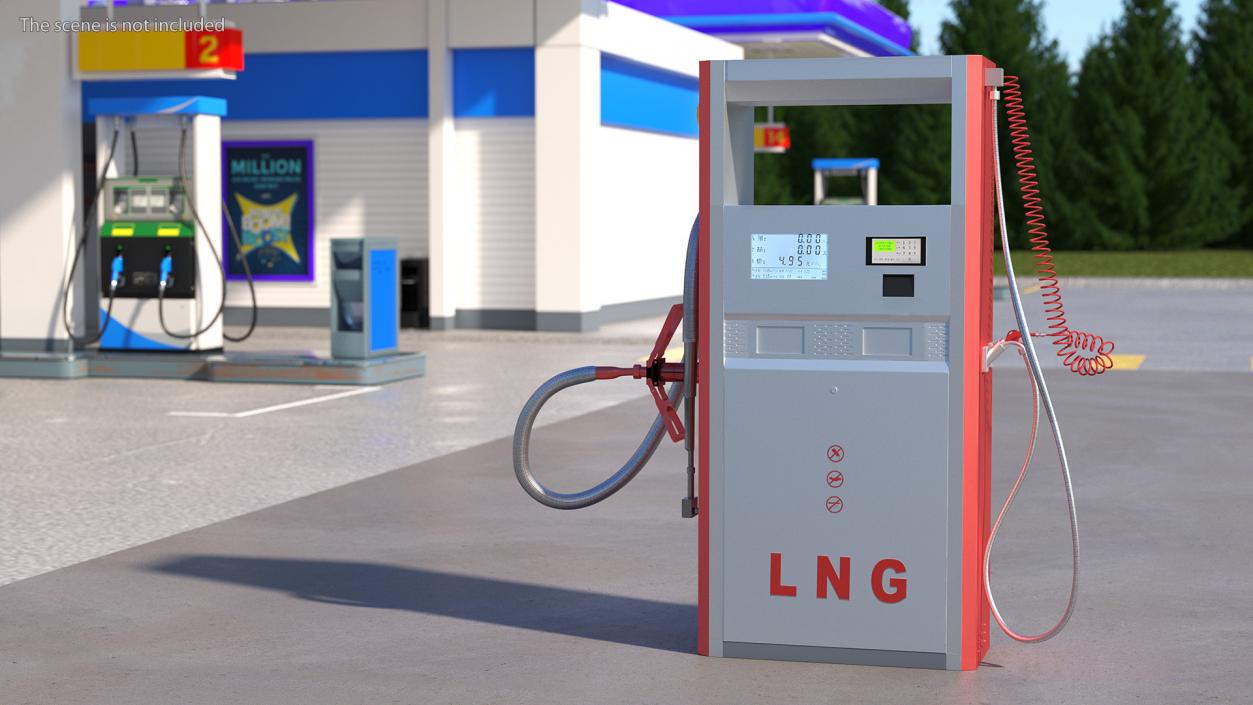 Fuel Dispenser for Liquid Gas 3D model