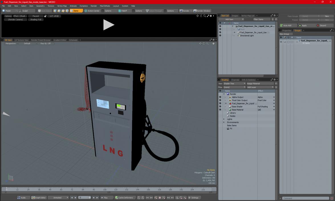 Fuel Dispenser for Liquid Gas 3D model