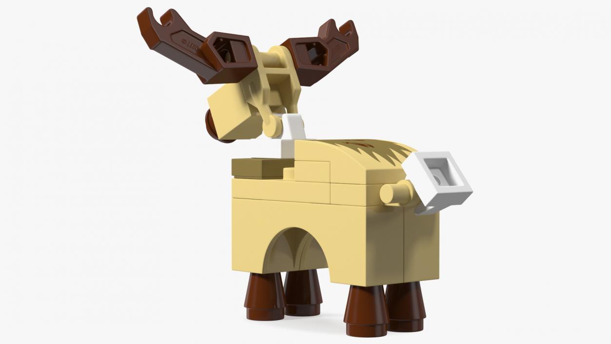 Lego Reindeer Minifigure 3D model