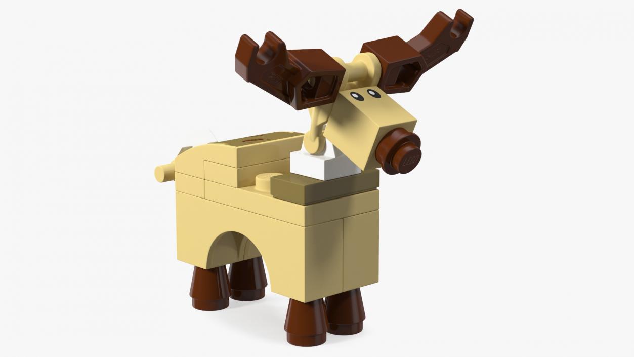 Lego Reindeer Minifigure 3D model