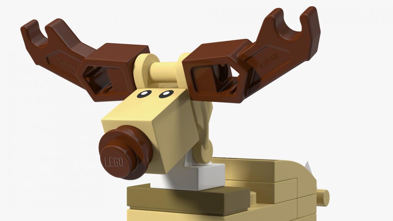 Lego Reindeer Minifigure 3D model