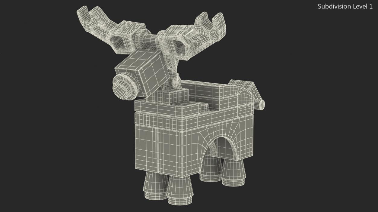 Lego Reindeer Minifigure 3D model