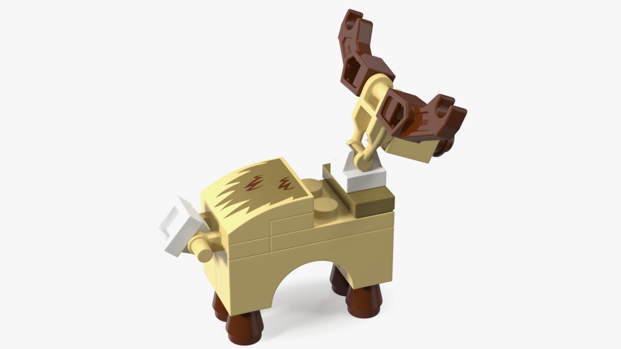 Lego Reindeer Minifigure 3D model