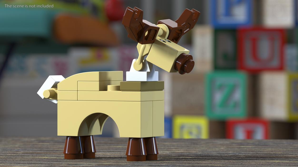 Lego Reindeer Minifigure 3D model