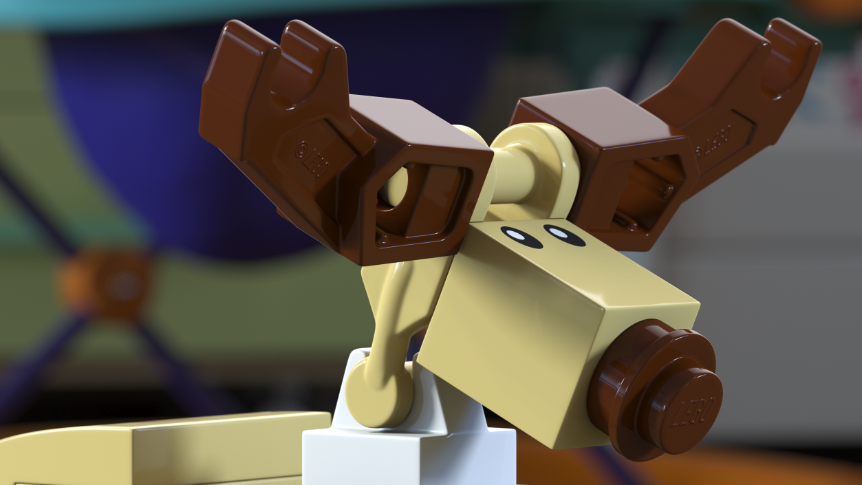 Lego Reindeer Minifigure 3D model