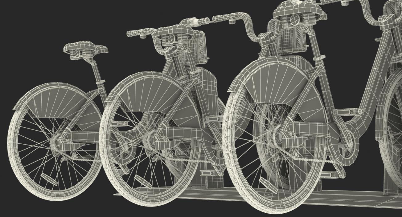 3D Sharing Pay Station with Bicycles Generic