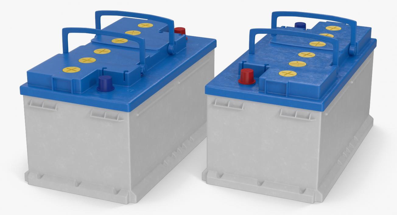 12 Volt Car Battery 3D model