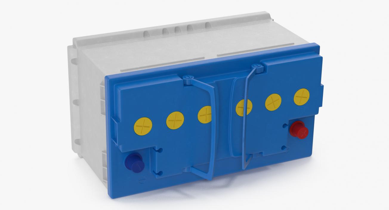 12 Volt Car Battery 3D model