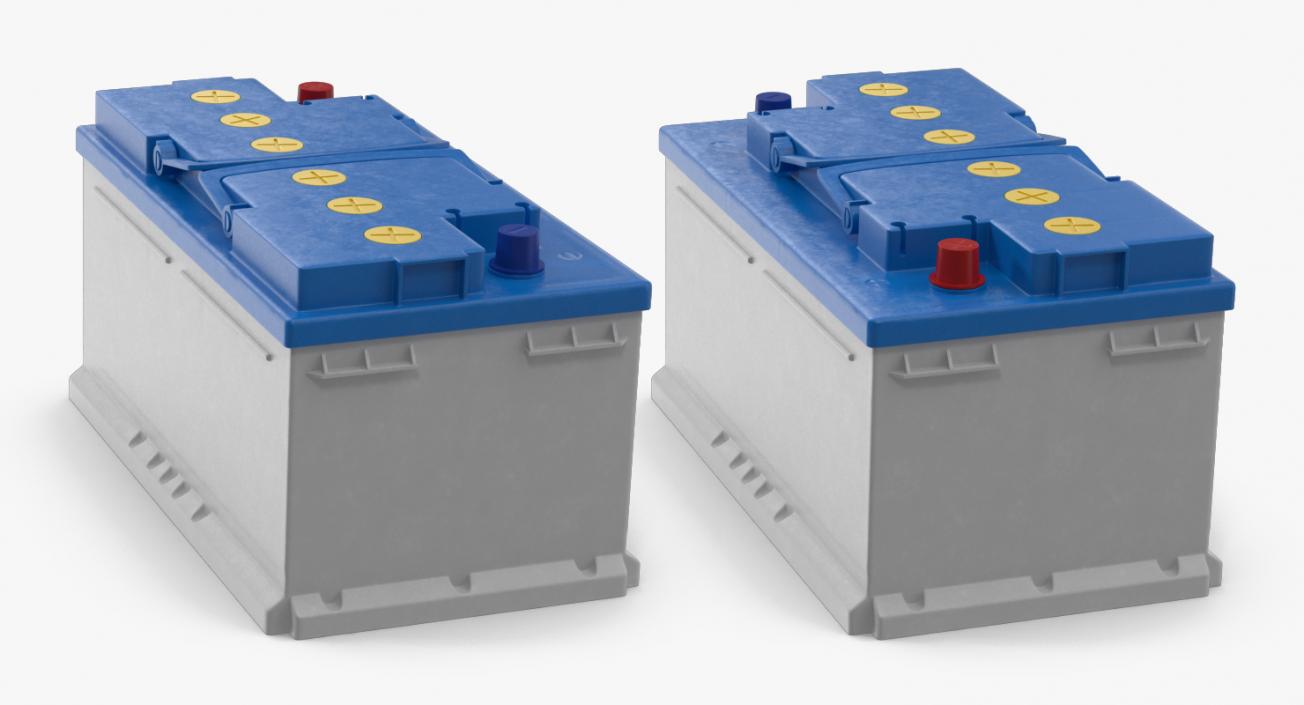 12 Volt Car Battery 3D model