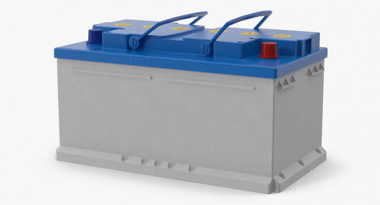 12 Volt Car Battery 3D model