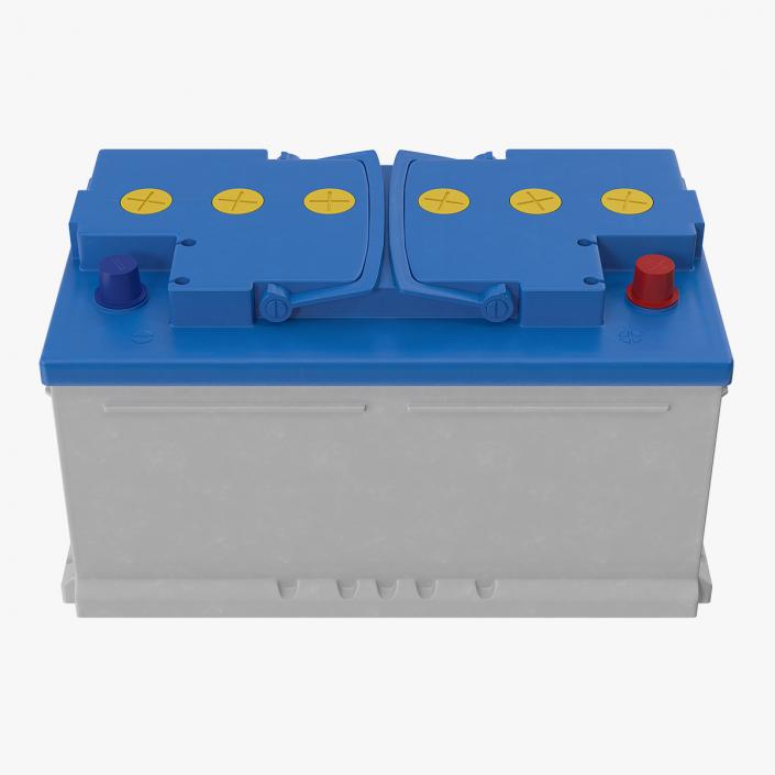 12 Volt Car Battery 3D model