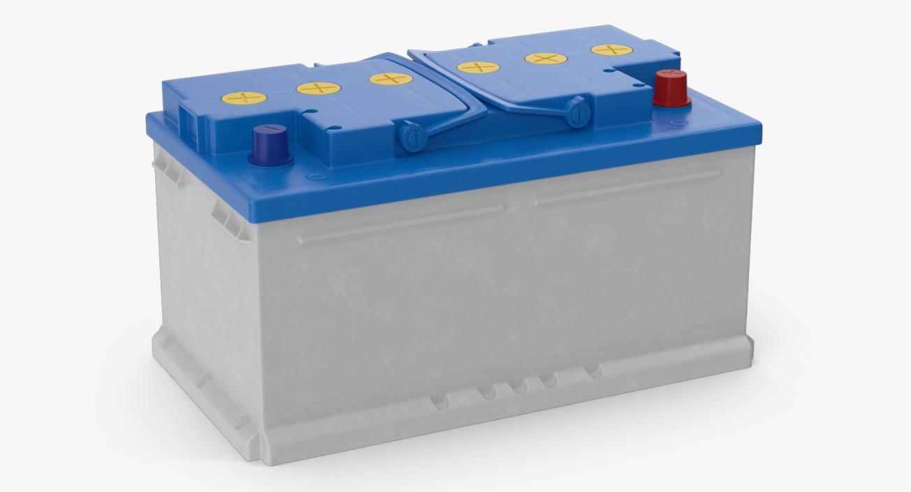 12 Volt Car Battery 3D model