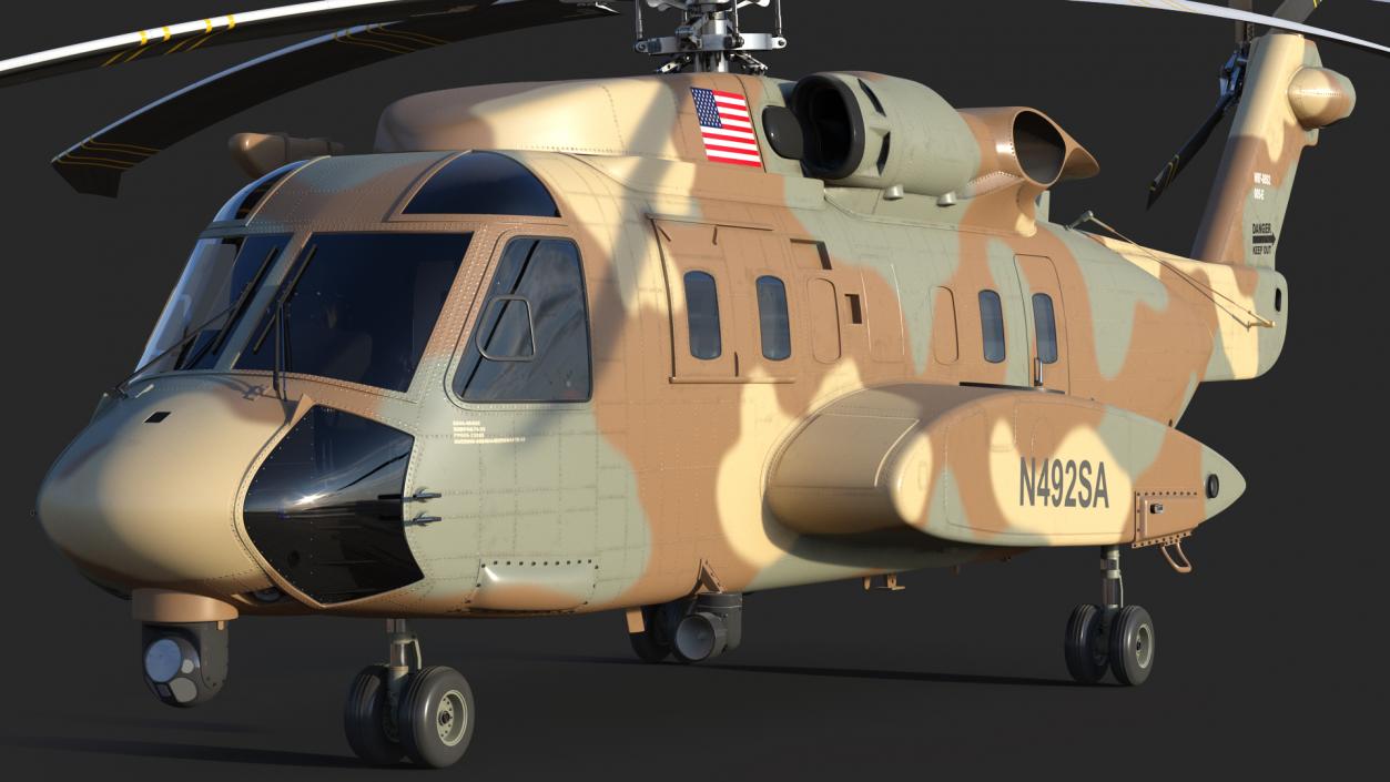 3D Sikorsky H-92 Superhawk model