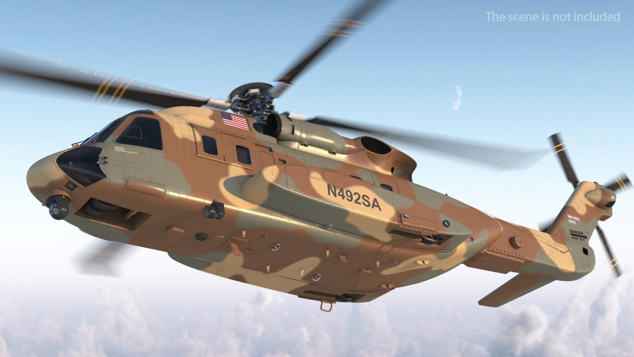 3D Sikorsky H-92 Superhawk model