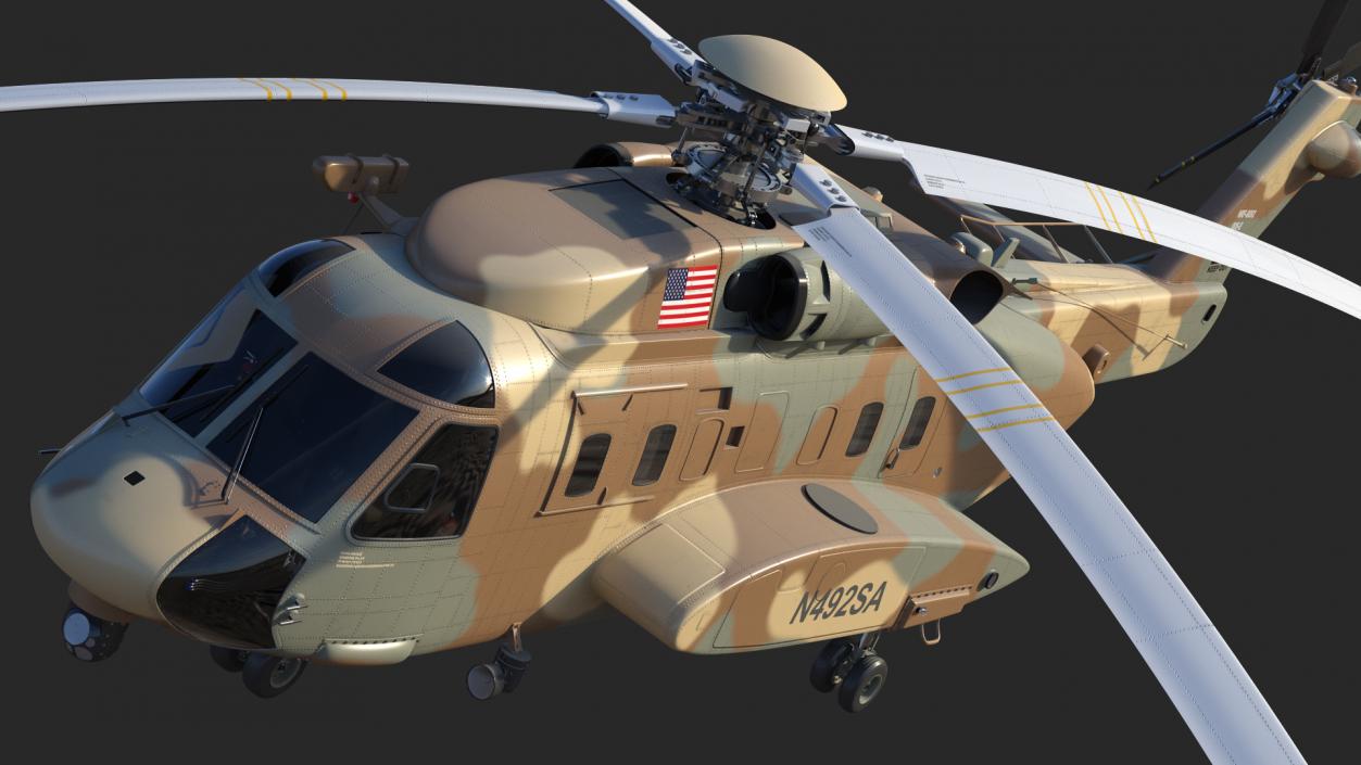 3D Sikorsky H-92 Superhawk model