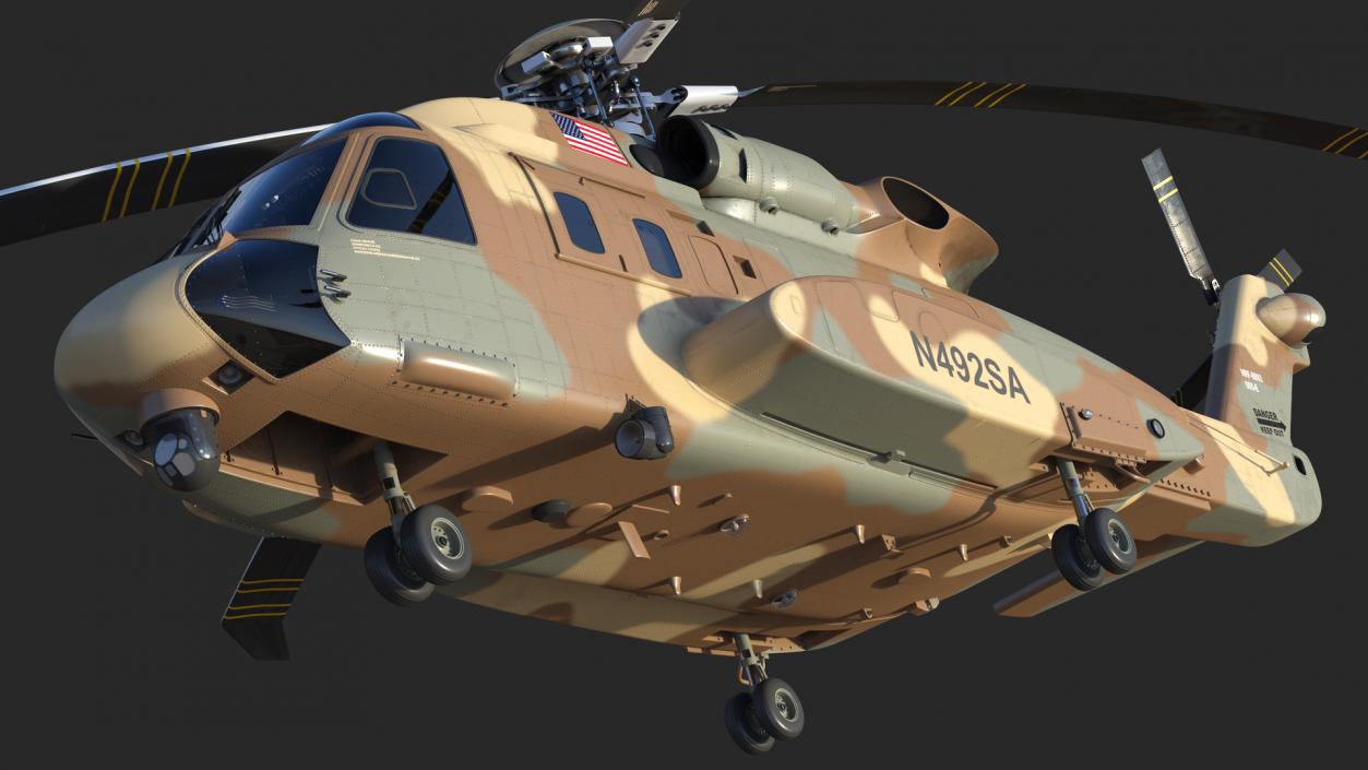 3D Sikorsky H-92 Superhawk model