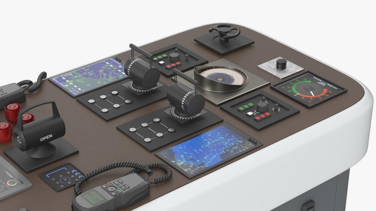 3D model Ship Control Station