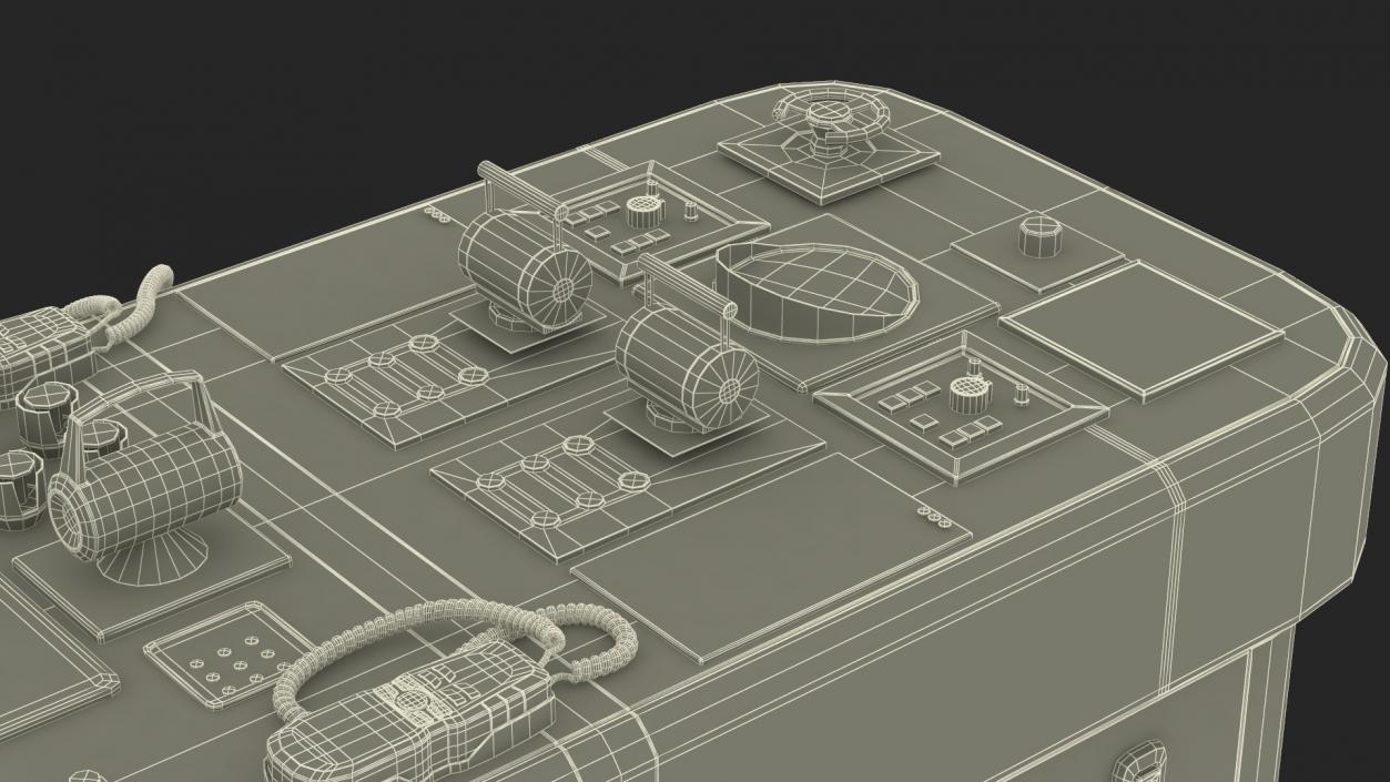 3D model Ship Control Station