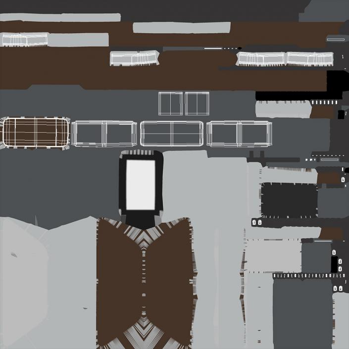 3D model Ship Control Station