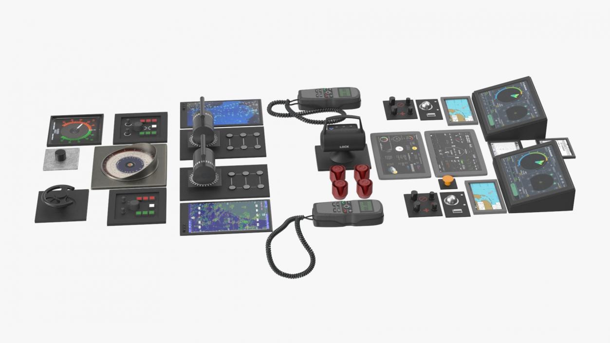 3D model Ship Control Station