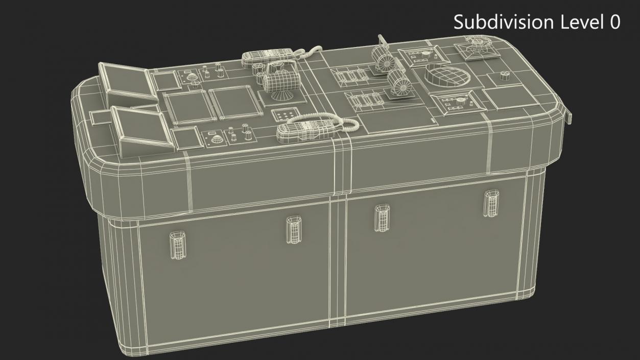 3D model Ship Control Station