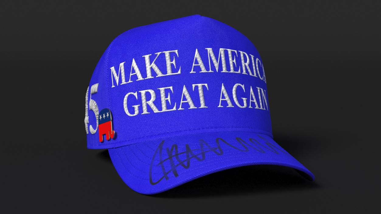 3D model Republican Party Symbol on Trump Baseball Cap