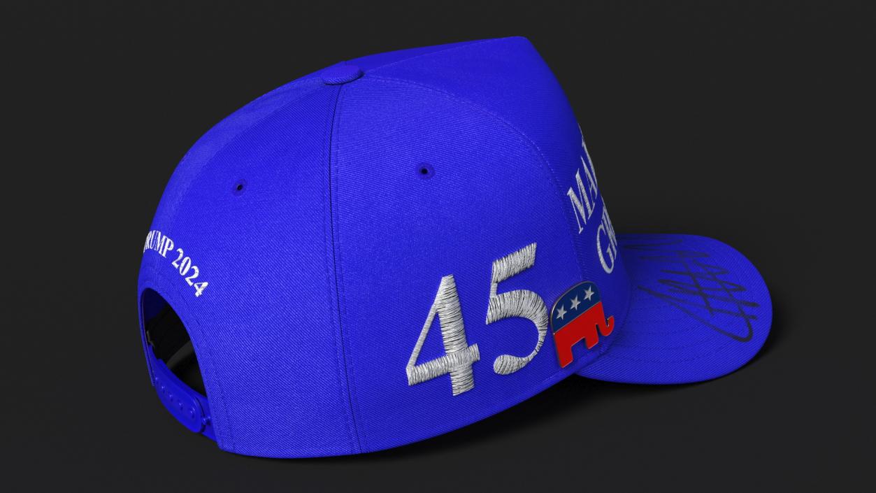 3D model Republican Party Symbol on Trump Baseball Cap