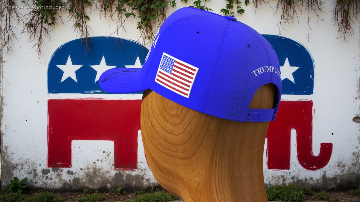 3D model Republican Party Symbol on Trump Baseball Cap