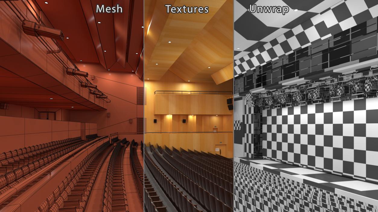 Big Conference Hall 3D model