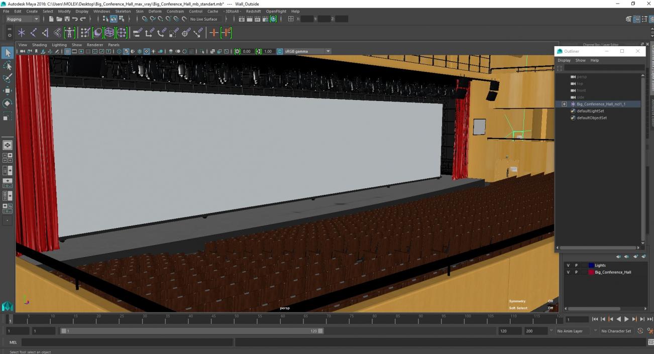 Big Conference Hall 3D model