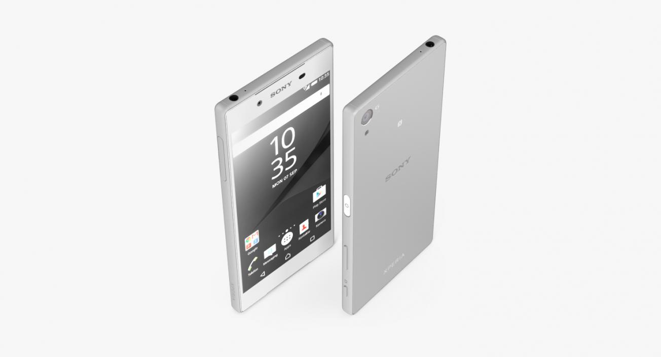 3D model Sony Xperia Z5 White