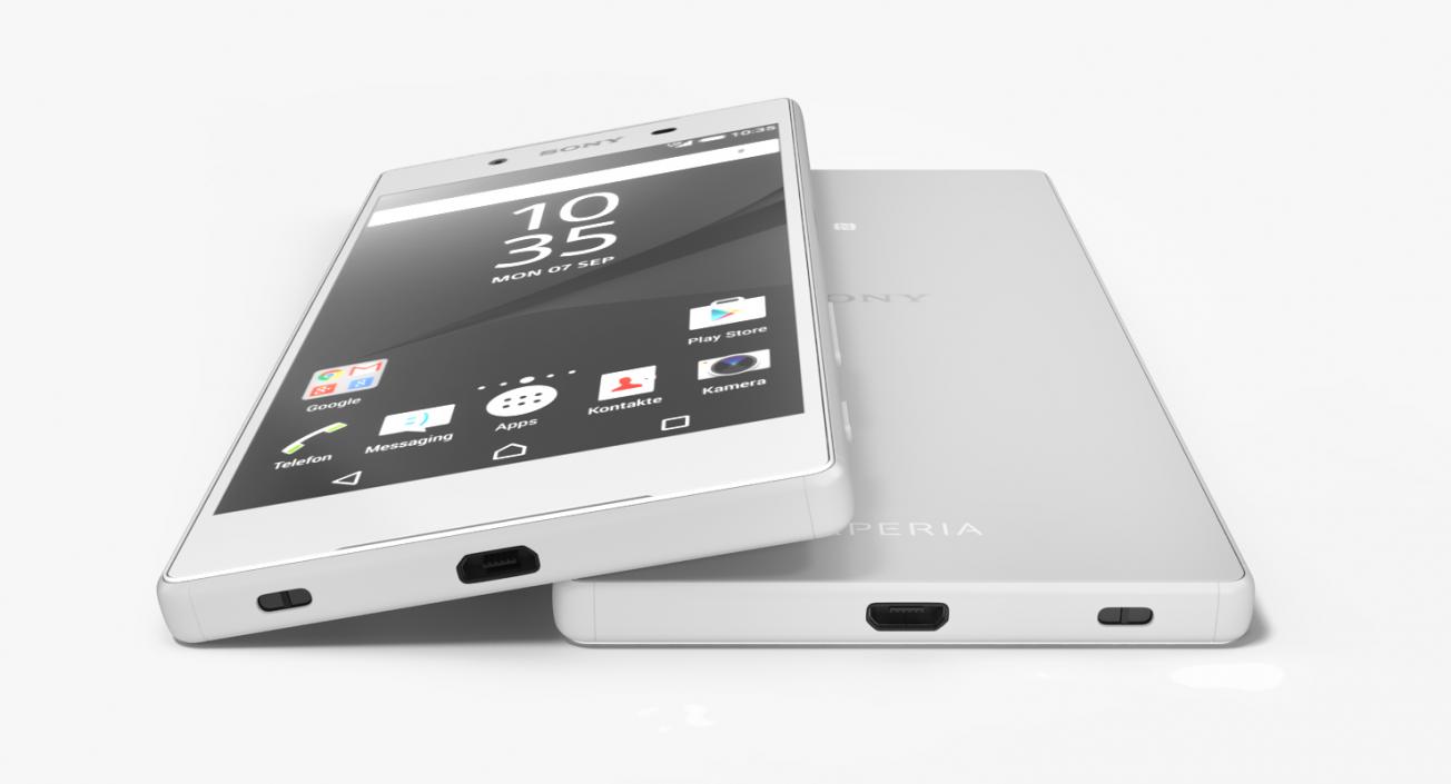 3D model Sony Xperia Z5 White