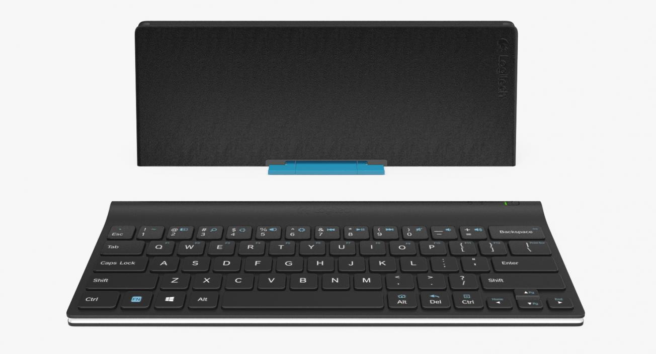 Logitech Tablet Keyboard with Cover Rigged 3D