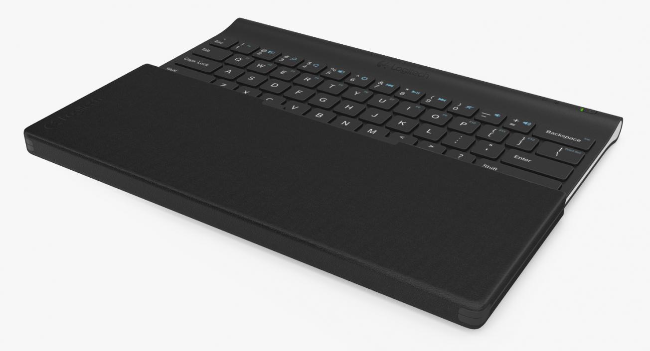 Logitech Tablet Keyboard with Cover Rigged 3D