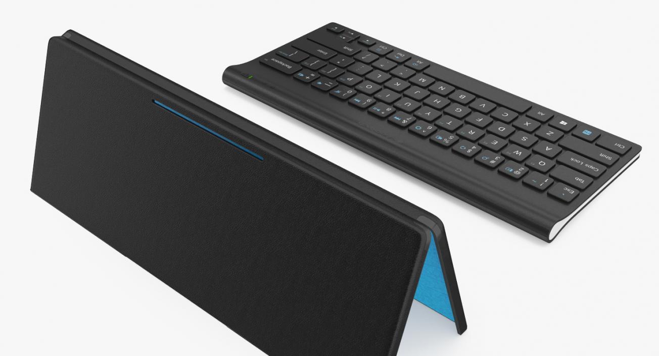 Logitech Tablet Keyboard with Cover Rigged 3D