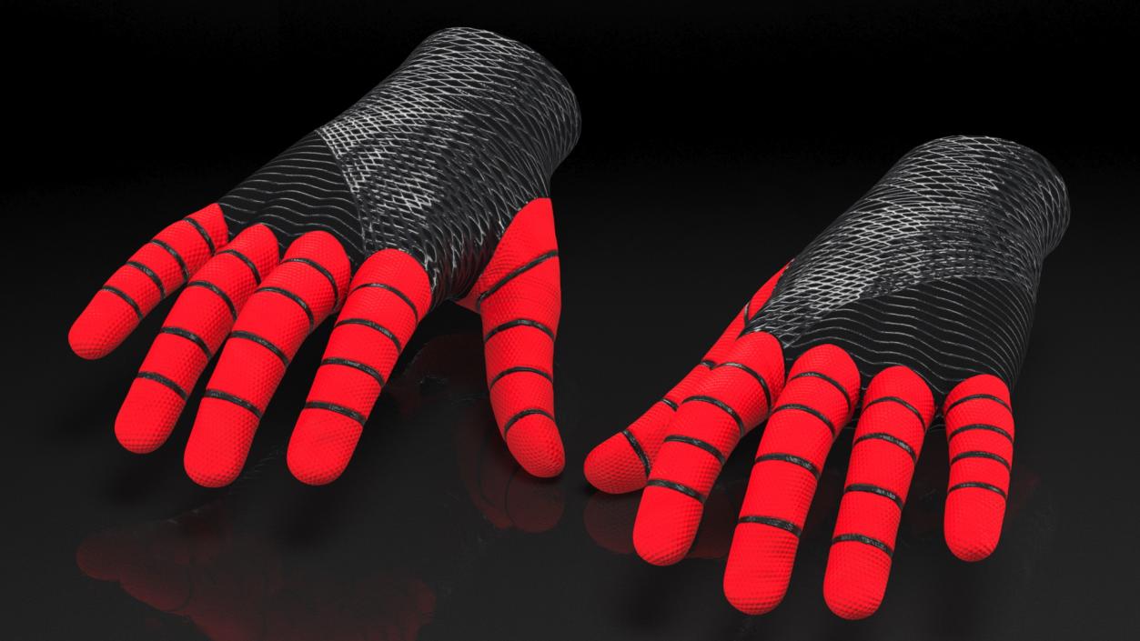 Spider Man Gloves 3D