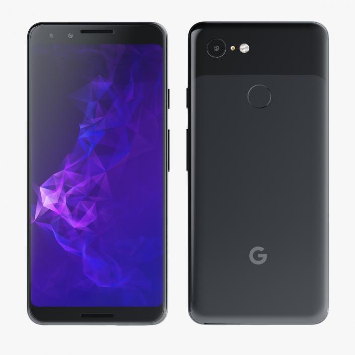 3D model Google Pixel 3 Black