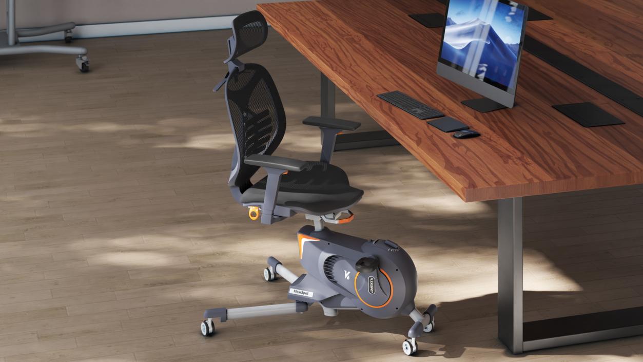 3D model Office Fitness Chair Gray