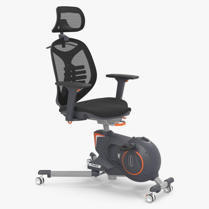 3D model Office Fitness Chair Gray