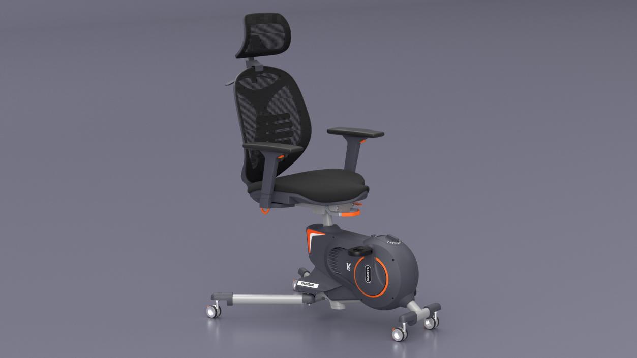 3D model Office Fitness Chair Gray