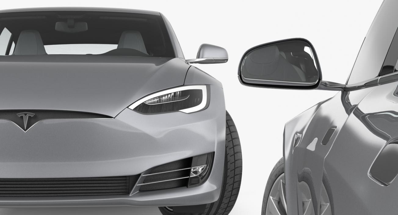 Tesla Cars Big 3D Models Collection 2 3D