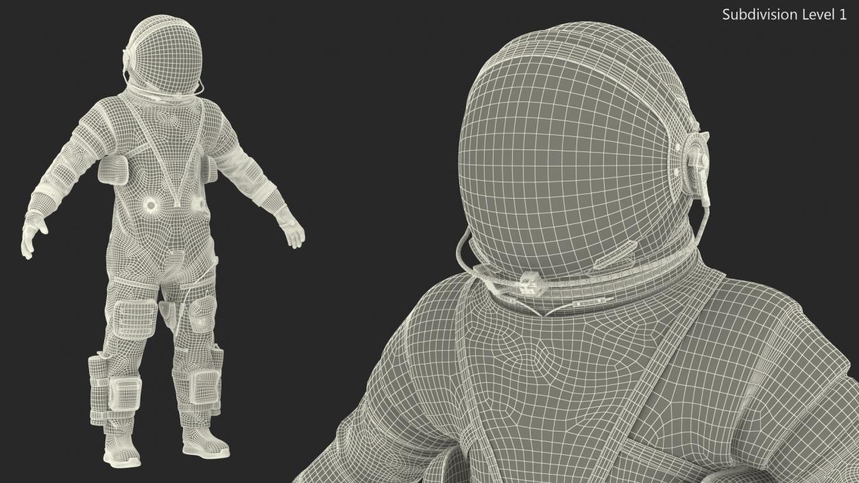 3D Orion Crew Survival System Spacesuit