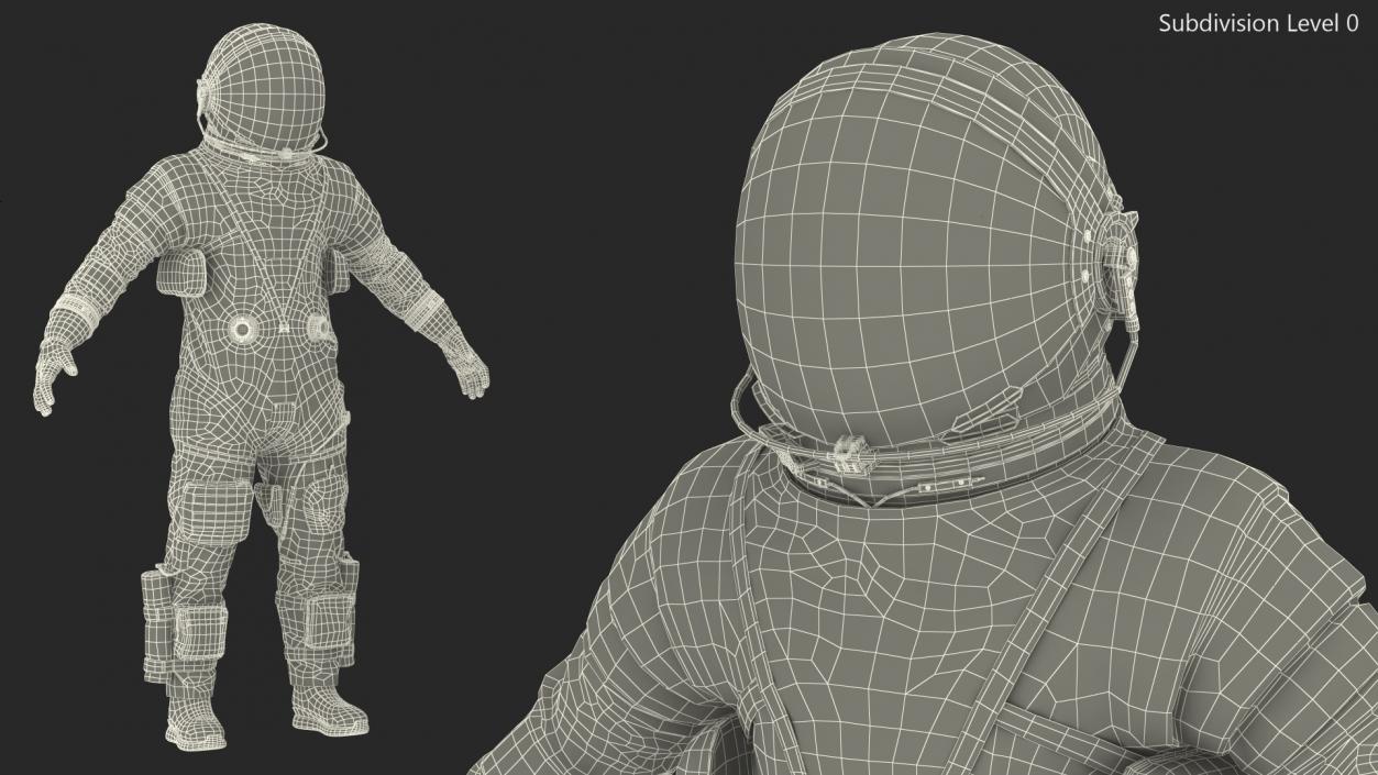 3D Orion Crew Survival System Spacesuit