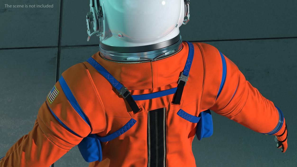 3D Orion Crew Survival System Spacesuit