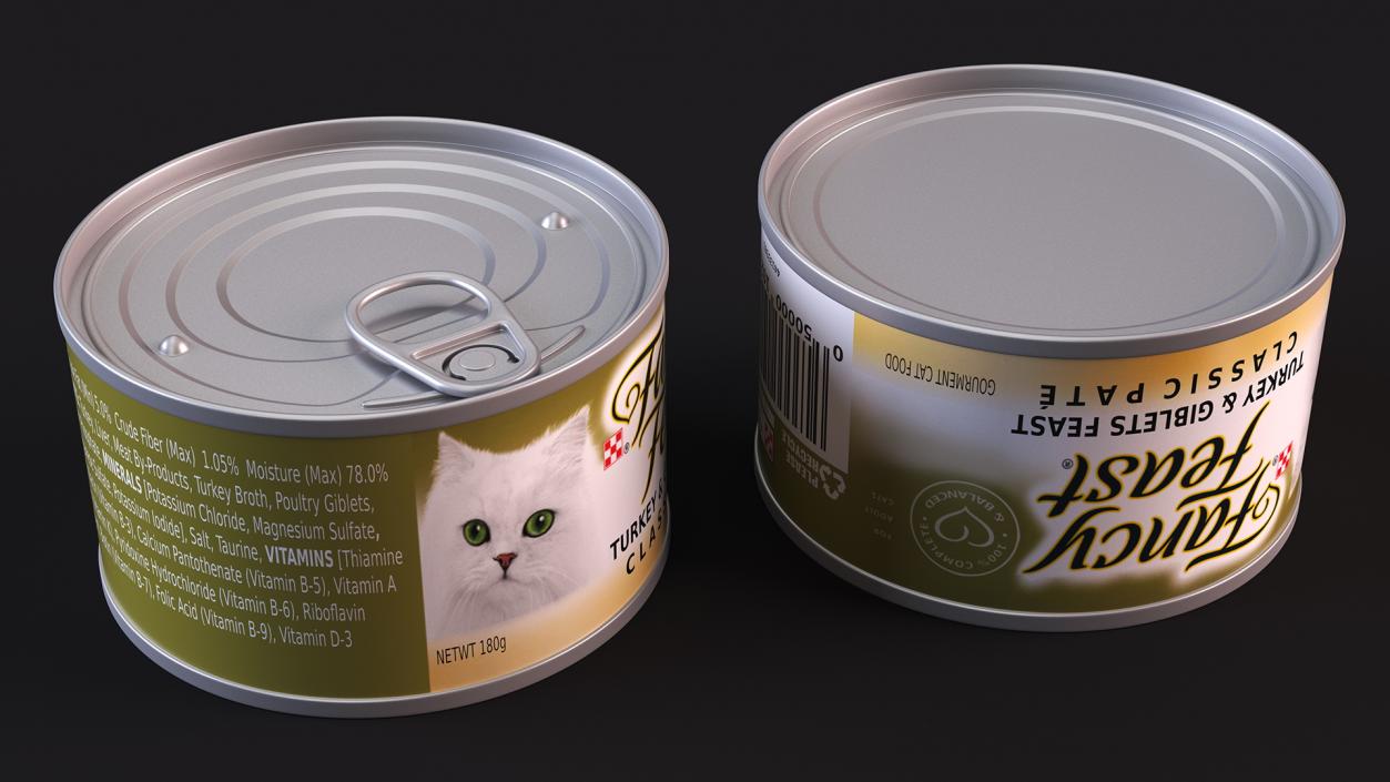 Cat Canned Food Fancy Feast 3D