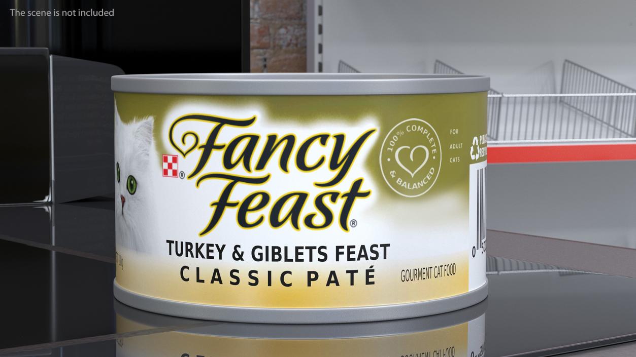 Cat Canned Food Fancy Feast 3D