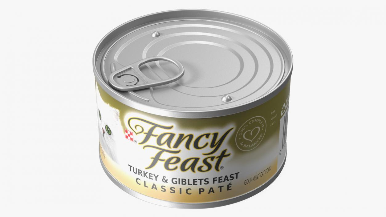 Cat Canned Food Fancy Feast 3D